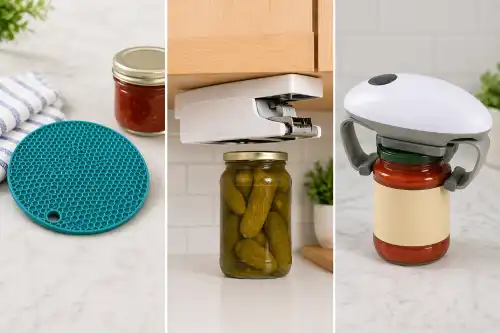 Jar Openers- manual-under-cabinet-mounted and automatic
