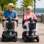 Seniors on Mobility Scooters