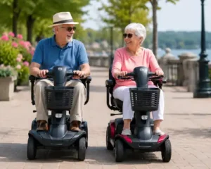 Seniors on Mobility Scooters